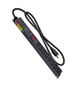 Metered PDU Current Volts Digital Meter 8way C13 C19 30A 120V-240V SPD L6-30P - Picture 1 of 19