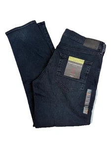 M&S Performance Denim Blue Slim Fit Jeans W36 L31 360 Stretch Flex RRP £39.50 - Picture 1 of 17