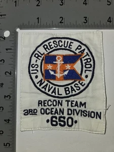 POLO RALPH LAUREN PATCHES GEBRAUCHT MARINE BASE RESCUE PATROL PATCH - Bild 1 von 1