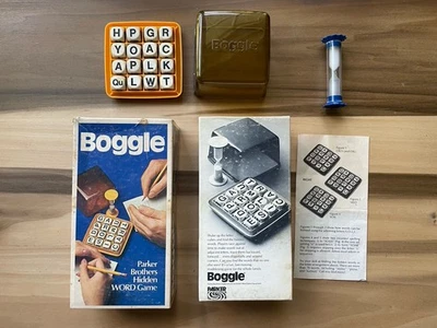 Vintage Boggle Word Game | Parker Brothers 1976 Complete w/ Timer & Case - Image 1 of 4