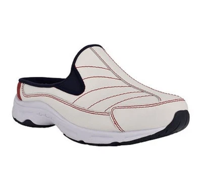 Easy Spirit Hotrace женский размер 5,5, поскользнуться на сабо Mules кроссовки, белая вишня - Изображение 1 из 2