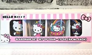 Silber Büffel Hello Kitty (4er Set) 1,5 Unzen Schnapsgläser Neu in Box Sanrio - Bild 1 von 8