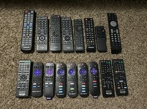 Lot of 17 Mixed Remotes NO BATTERIES - Picture 1 of 7