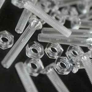50x Tuercas y pernos de tornillo avellanados plástico transparente acrílico M3x 20 mm - Imagen 1 de 9