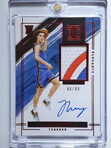 2021 Impeccable Josh Giddey Rookie #PATCH AUTO RED /88 3 Color Jersey - Rare - Picture 1 of 4