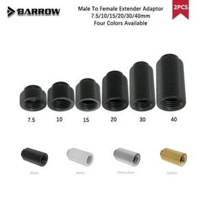 Adaptador de conexión de extensión BARROW 2 PIEZAS G1/4"" macho a hembra / TNYZ - Imagen 1 de 14