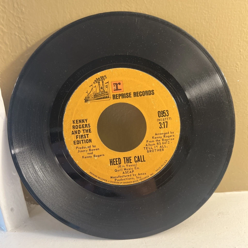 Kenny Rogers Heed The Call / A Stranger In My Place Vinyl 45 RPM - Imagem 1 de 1