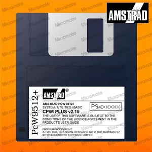 Amstrad PCW 9512+ CP/M CPM+ v2.15 System Boot Disk - 3.5" 720k DSDD Floppy Disk - Picture 1 of 4