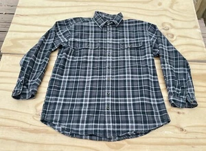 Carhartt camicia uomo in flanella manica lunga con bottoni verde a quadri tg. Alto L - Foto 1 di 10