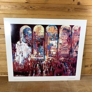 Leroy Neiman 'Metropolitan Opera Opening' Vintage Print On Posterboard 29” x 24” - Picture 1 of 12