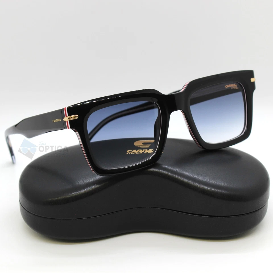 Carrera 316/S STRIPED BLACK/BLUE SHADED 52/21/150 men Sunglasses