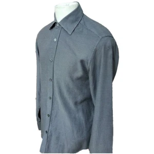 Hugo Boss Slim Fit Men's Size M Black & White Check Long Sleeve Casual Shirt - Picture 1 of 11