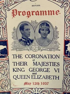 Programa Coronación de Sus Majestades Rey Jorge VI y Reina Isabel 5/12/37 - Imagen 1 de 5
