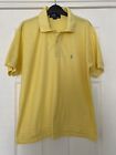 Mens Ralph Lauren Yellow Polo Shirt Medium Size