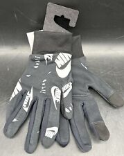 Nike Club Fleece Gloves Mens Size Small Black White AP Touchscreen Capable