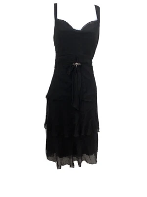NWT Jonathan Martin Studio Womens Black Silk Sleeveless Dress Size 6 - Image 1 of 4