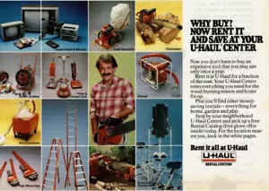 1984 Vintage Print Ad Why Buy Now Rent It And Save At Your U-Haul Center Rental - Picture 1 of 2