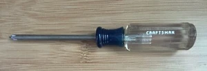 Sears Craftsman Tools Screwdriver Phillips Head 41294 USA a28 Clear Handle - Picture 1 of 4