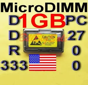 (1GB RAM) 1x1G Hitachi FLORA 200 210W NL4 PC8NL4 PC8NL5 MicroDIMM DDR333 ι - Picture 1 of 12