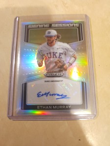 2022 Prizm Draft Ethan Murray Signing Sessions Silver Auto