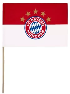 Stockflagge Stockfahne FC Bayern München Logo 5 Sterne - 60 x 90 cm - Bild 1 von 1