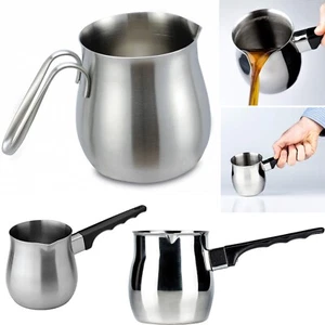 Stainless Steel Milk/Coffee Frothing Jug Frother Latte Container Metal Pitcher - Picture 1 of 11
