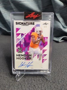 Signature Series Leaf 1/1 Hendon Hooker Rookie Auto 