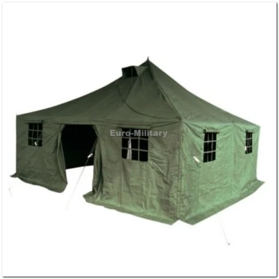 LARGE 11 Men Army Base Camp Military TENT 5x5m - 100% PolyCanvas - Factory New - Image 1 of 4