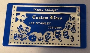 Tarjeta de visita de colección video personalizado final feliz tarjeta de plástico azul película - Imagen 1 de 3