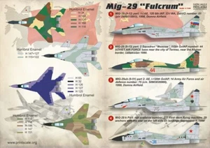 1/144 Decals: Mikoyan Mig-29 Fulcrum [Various]  #144012  : PRINTSCALE - Picture 1 of 4