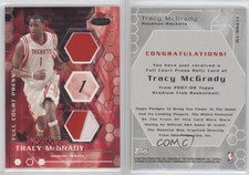 2007 Topps Stadium Club Full Court Press Relics Dual Gold /25 Tracy McGrady HOF
