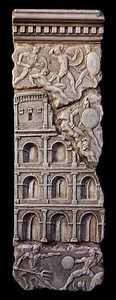 Escultura de placa de pared 100 % australiana del Coliseo romano 60 cm hecha en Sydney - Imagen 1 de 3
