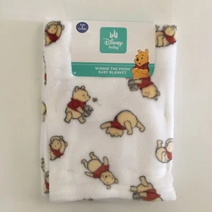NEW Disney Baby Blanket Lightweight Winnie the Pooh Baby Gift - Picture 1 of 4