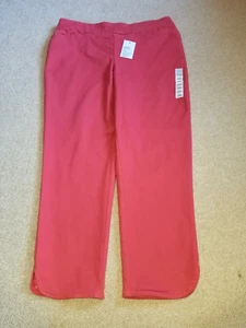 NWT Womens Pants-CROFT & BARROW-coral cotton "The Effortless Stretch Ankle"-14 - Picture 1 of 6