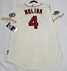 AUTHENTIC MAJESTIC 52 2XL ST LOUIS CARDINALS YADIER MOLINA COOL BASE 2013 Jersey - Picture 1 of 4