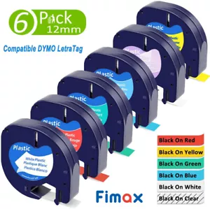 "Dymo 16951 91221 91220 cinta adhesiva etiquetas papel cinta plástica 1/2""" - Imagen 1 de 24