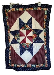 2 fundas de almohada estándar acolchadas florales Callico retazos casa de campo nuevas sin etiquetas - Imagen 1 de 2