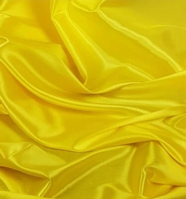 Yellow Taffeta Fabric, Silk & Satin Look Crisp Feel, Bridesmaid Dress Wedding - Image 1 of 3