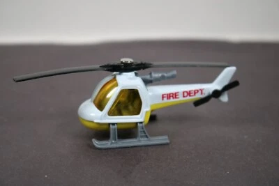 Vintage 1982 Matchbox Fire Department Helicopter 1:110 LQQK - Image 1 of 4