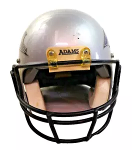 Adams AL, Football Helmet, Silver Grey, Size: A4 Large w Black Adams Faceguard - Picture 1 of 10