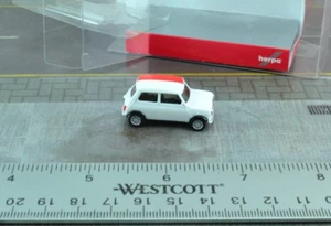 Herpa 420693 Mini Cooper POLAND Flag White 1:87 HO Scale - Picture 1 of 2