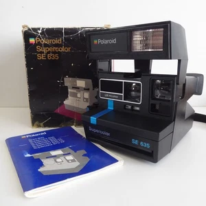 CÁMARA INSTANTÁNEA RETRO POLAROID SUPERCOLOR SE 635 CON CAJA Y MANUAL. PELÍCULA PROBADA! - Imagen 1 de 10