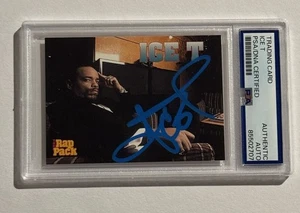 1991 Premier Rap Pack Ice T SIGNED AUTO #50 VERY RARE RAPPER ACTOR PSA - Picture 1 of 2