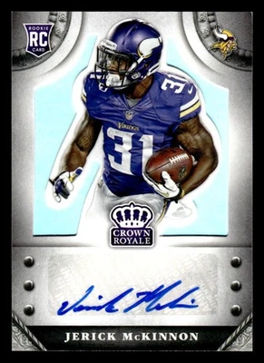2014 PANINI CROWN ROYALE JERICK MCKINNON S-MC MINT RC AUTOGRAPH 190/299 VIKINGS - Image 1 of 2