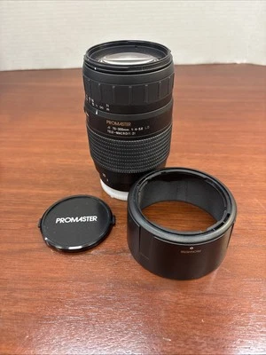 Promaster  AF LD 70-300mm 1:4-5.6 Tele-Macro (1:2)Telephoto Zoom Lens Excellent  - Image 1 of 4