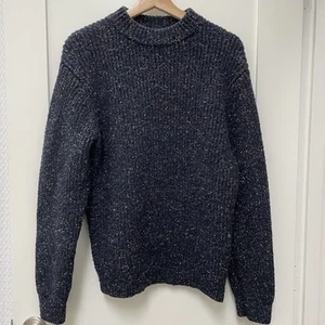 COS Women’s Size Small Flecked Pullover Sweater Black Multi Crew Neck Chunky - Picture 1 of 8