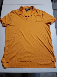 Polo Ralph Lauren Pima Polo de Tacto Suave para Hombres XL Naranja Carne Poni Manga Corta - Imagen 1 de 16