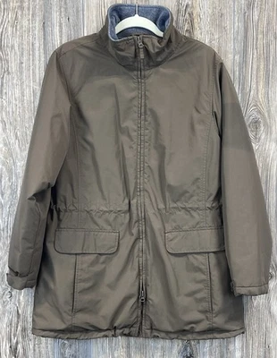 VTG Lands End Jacket Womens M WindCheck ThermaCheck Nylon Chore Barn Outdoor - Image 1 of 4