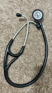 Littmann Cardiology III Stethoscope Black Tube *Damaged Ring *READ - Picture 1 of 13