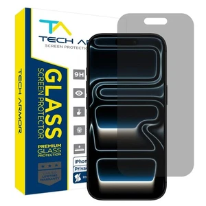 Protector de pantalla Tech Armor para iPhone 17 Pro vidrio de privacidad 6,3 pulgadas - paquete de 1 - Imagen 1 de 6